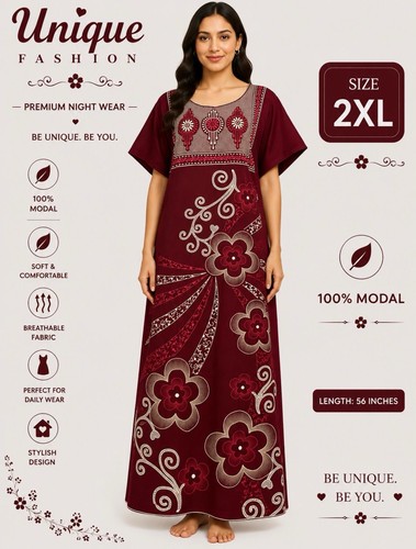 Indian night dress - night, cotton