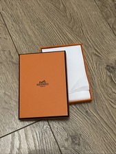 Hermes Cardholder Orange Box Gift Box With Tissue Paper 8 X 11 X 2.5 Cm