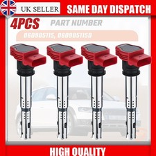 4 PCS -Red Coil Pack NGK - For AUDI R8 2.0TFSI/2.0TSI A3/ GOLF 5/LEON 06D905115D