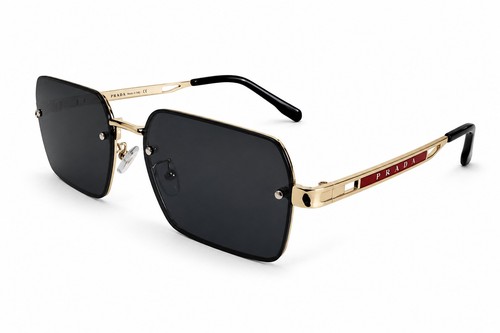 Prada sunglasses gold frame - prada,