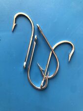 Mustad 3407 O’Shaughnessy Hooks pack of 50, size 8/0 Forged Tinned