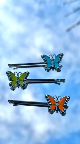 Butterfly hair clips set - butterfly,