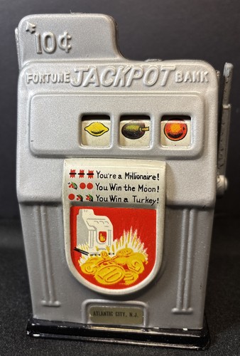 Vintage metal dime slot - vintage,