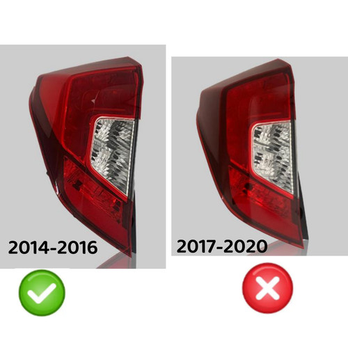 Left rear lamp tail - left,