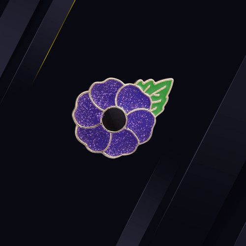 Purple poppy flower - purple,