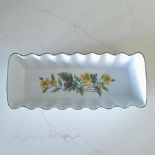 Royal Worcester herbs pattern rectangular fluted terrine dish