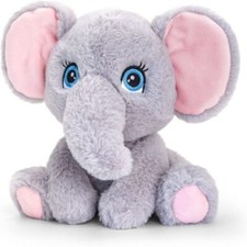 Elephant Plush Toy 16cm - 100% Recycled Eco Soft Teddy - Keel Adoptables
