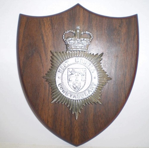 Police cap badge - , on