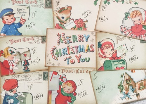 Vintage christmas retro - retro, style
