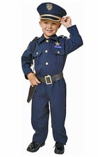 BOYS KIDS POLICE COSTUME & CAP