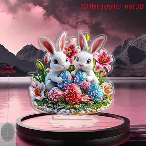 Easter bunny decor - 2d,