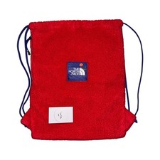 THE NORTH FACE TNF X NORDSTROM RED FLEECE DRAWSTRING BAG