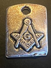 VTG Silver Tone Masonic