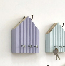 Beach Hut Key Holder, Lilac