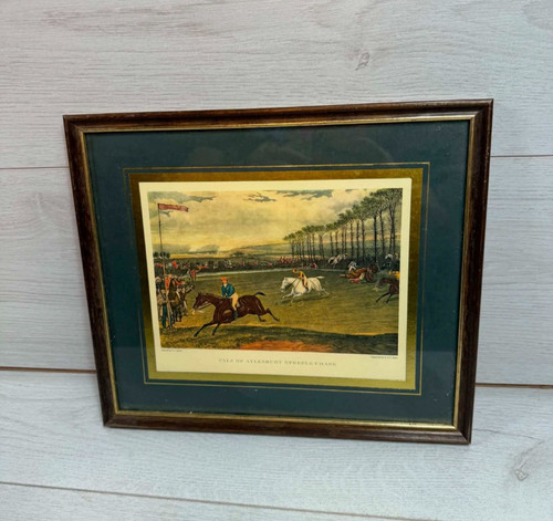 Vintage framed print vale - framed,