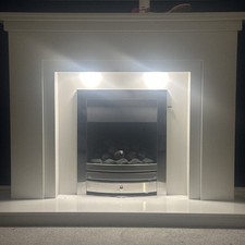 Integral Gas Fire with Marble