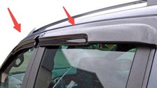 HIgh Quality Smoked Wind Deflectors Set for Ford Kuga 2012 - 2019 (4 pieces)