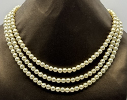 Vintage style triple strand - style,