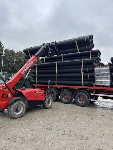 Twin wall drainage pipe - , 12"