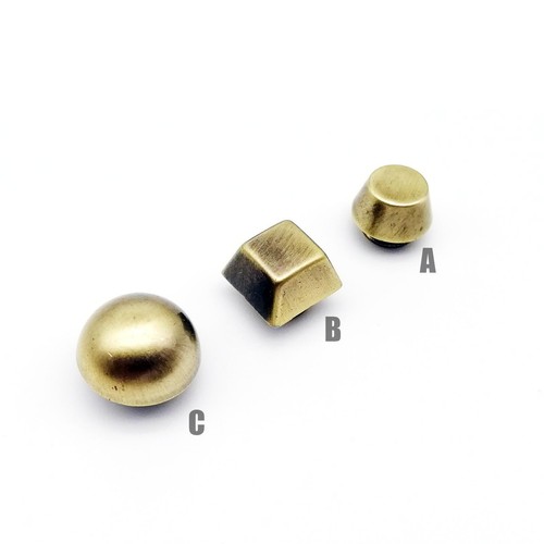 4pcs metal leather - metal, bottom