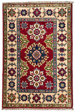94 x 60 cm | Vintage Handmade Afghan Carpet Door Mat Small Oriental Wool Rug