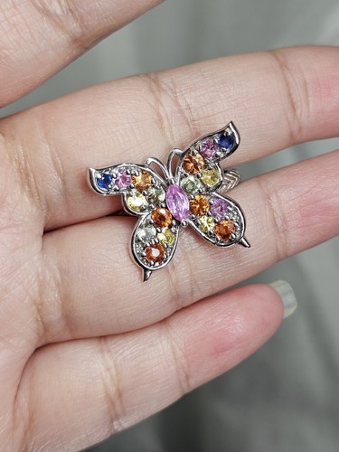Multicolor sapphire butterfly - multicolor,