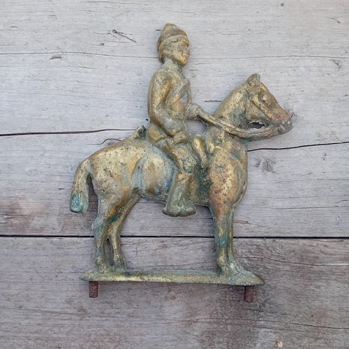 Antique brass door - stop, f.
