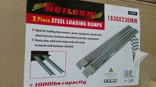 Neilsen CT1073 2 piece Steel Loading Ramps 1830 x230mm 1000lbs capacity