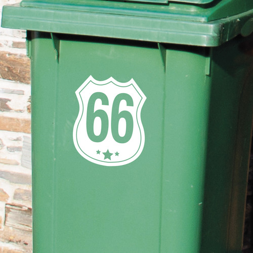 Wheelie bin stickers - x,