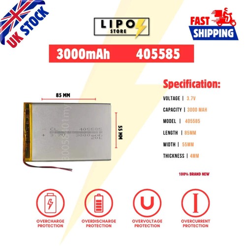 405585 3000mah lipo - 3000mah,