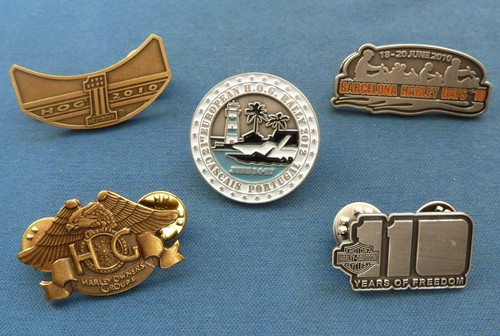 Harley davidson hog lapel - 5x,