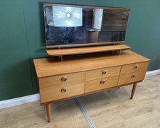 Mid Centuy Teak Dressing Table By Schreiber Furniture-Courier Delivery 