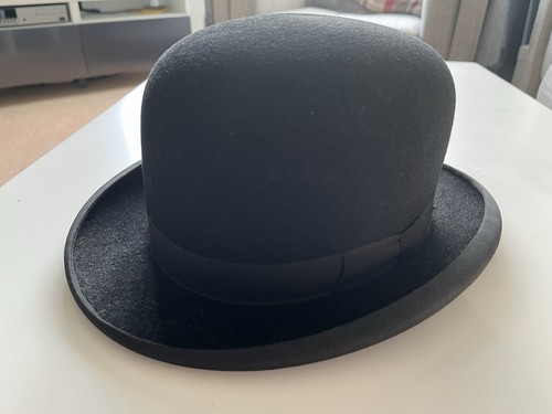 Black bowler hat small - hat, (small
