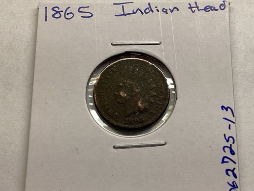 1865 indian head penny - indian,