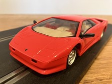 Scalextric C411 Lamborghini Diablo Red Road Car Near Mint Unboxed