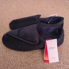 M&S Men's Slippers Size 8 Navy