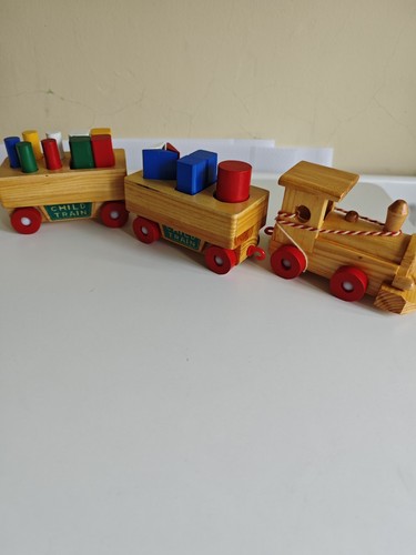 Vintage pull along - along, wooden
