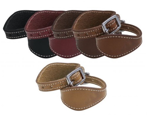Pair leather stirrup - leather,