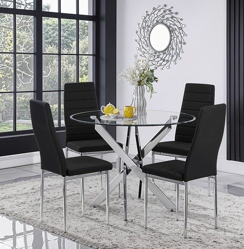 100cm round glass - round, 4