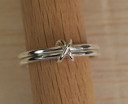 Sterling silver double band