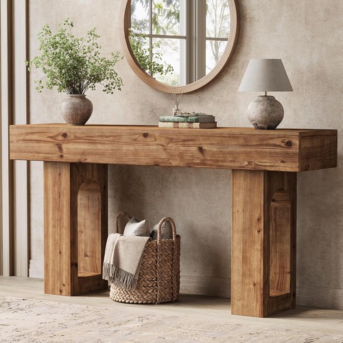 Inch solid wood console - 63-inch,