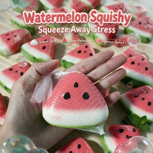 Watermelon squishy fidget toy - watermelon,