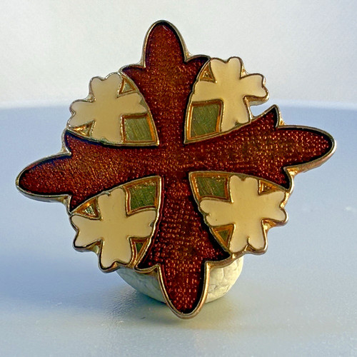 Vintage badge red cross - vintage, of