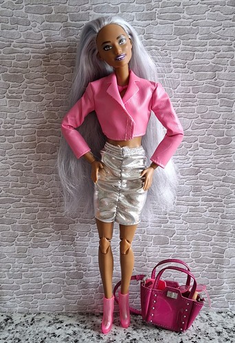 Ooak hybrid barbie christie - ooak,