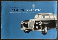 DAIMLER MAJESTIC 3.8 LITRE LF Car Sales Brochure 1959 #R702/5/2