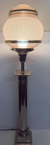 Large art deco chrome - chrome, table