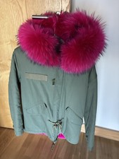 Parka jacket, faux fur lined
