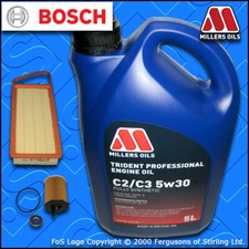 SERVICE KIT for PEUGEOT 207 1.4 HDI DV4TD BOSCH OIL AIR FILTER +5L OIL 2006-2010