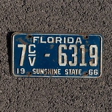 1966 Florida License Plate 7