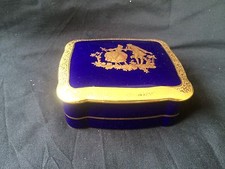 Antique Tharaud Limoges Porcelain Jewelry box - trinket box antique